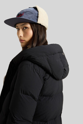 Cloud Madison Long Coat Nero Donna - 2