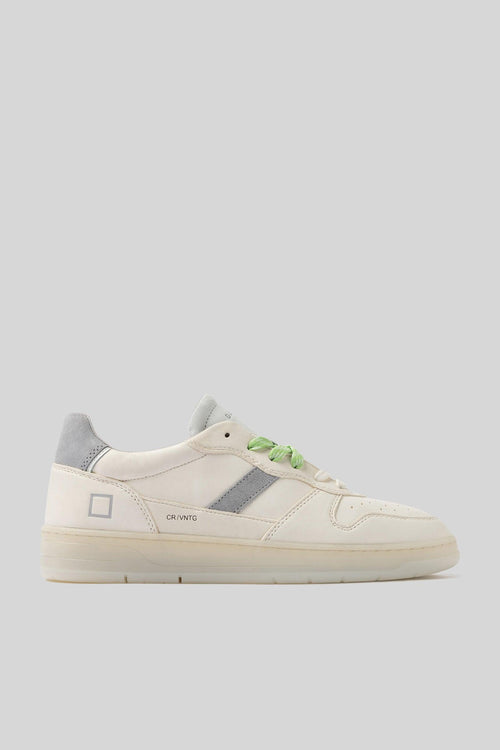 Sneaker Court 2.0 Vintage Calf Bianco/grigio Uomo