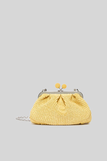 Max Mara Pasticcino Bag Small Effetto Rafia Giallo Donna - 3