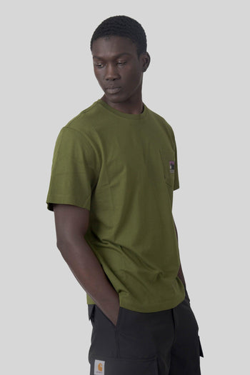 T-shirt Mountain Logo Relaxed Verde Uomo - 3