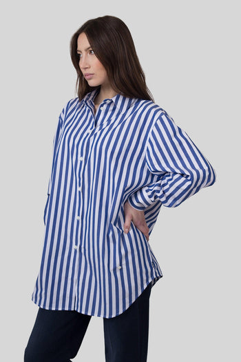 Camicia Over Sister Bianco/blu/rosso Donna - 3