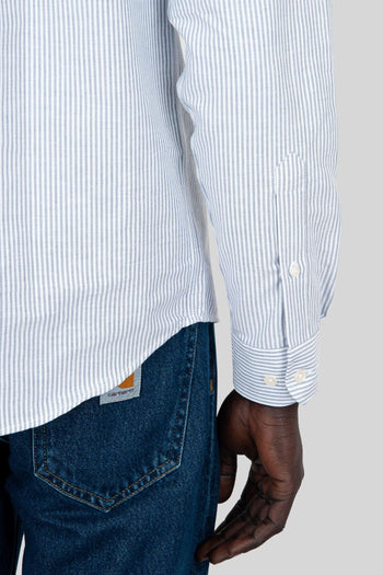 Camicia Doubling Ox Bianco/azzurro Unisex - 4