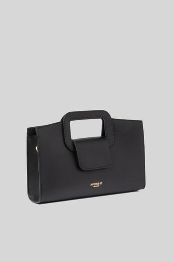 Pochette Square Leather Nero Donna - 2