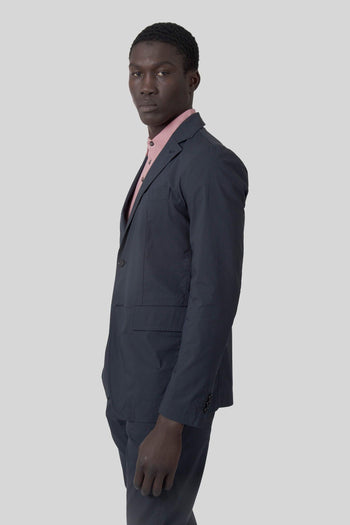 Blazer Kuki Light In Popeline Comfort Blu Uomo - 3