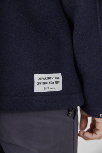 Giubbotto In Lana Park Blu Navy Uomo - 4