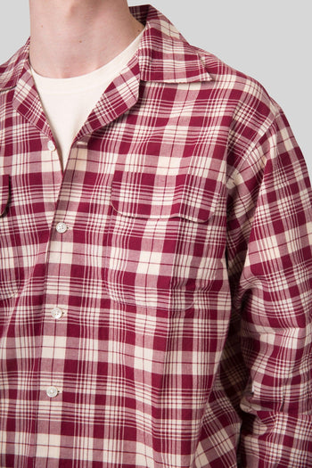 Camicia Baker Bowling Rosso Uomo - 6