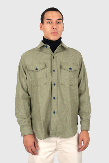 Overshirt Cpo Verde Chiaro Uomo - 3