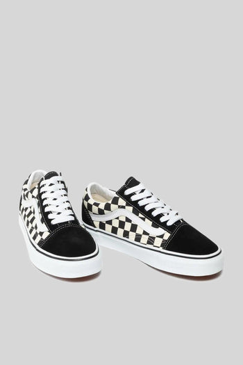 "off The Wall" Sneaker Old Skool Primary Check Bianco/nero Unisex - 3