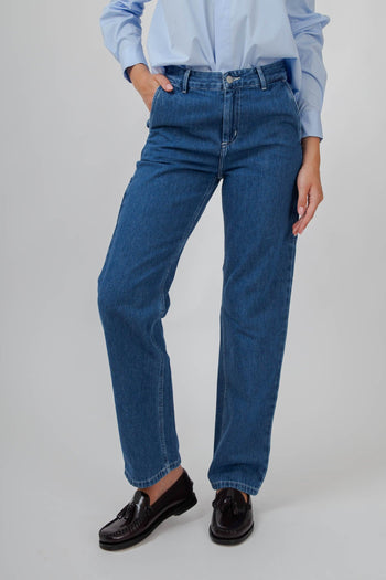 Wip W' Pierce Pant Straight Blu Medio Donna - 4
