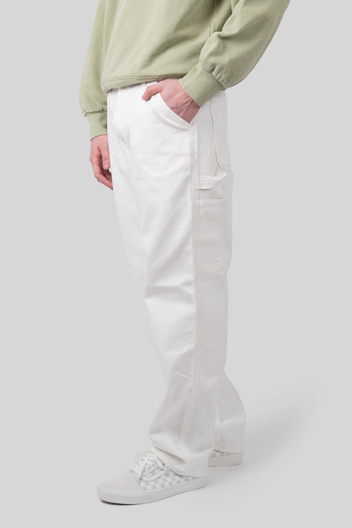 Wip Single Knee Pant Bianco Uomo