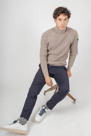 Pantalone Terzitel Chino Blu Scuro Uomo - 4