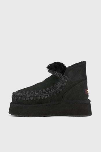 Stivaletto Mini Eskimo Platform Nero Donna - 5