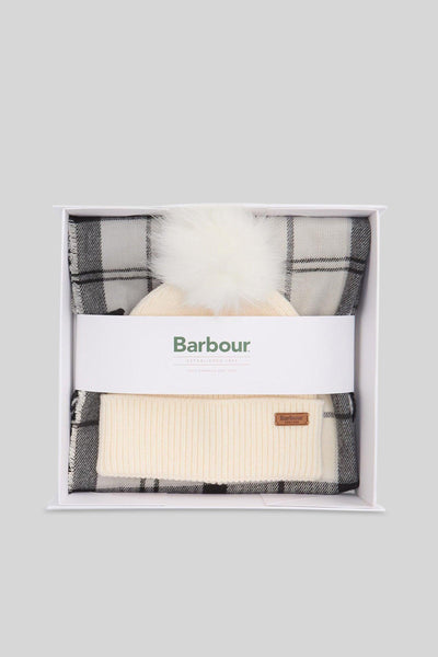 Set Regalo Cappello Dover & Sciarpa Hailes Grigio/panna Donna