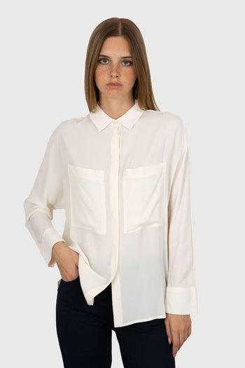 Camicia Tiffany Avorio Donna - 5