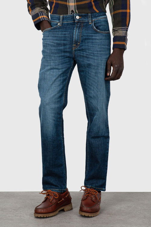 Jeans Talk Regular Crop Blu Medio Uomo