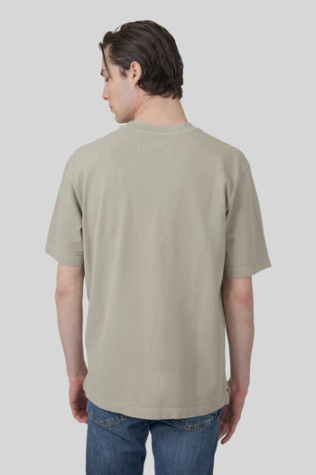 T-shirt 24/1 Piquet Pigment Dyed Tortora Uomo - 3