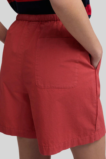 Short In Popeline Di Cotone Aragosta Donna - 2