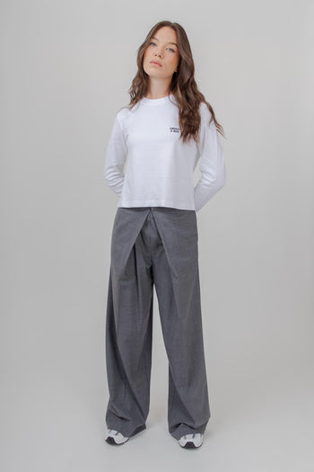 Pantalone Vivienne Grigio Melange Donna - 7
