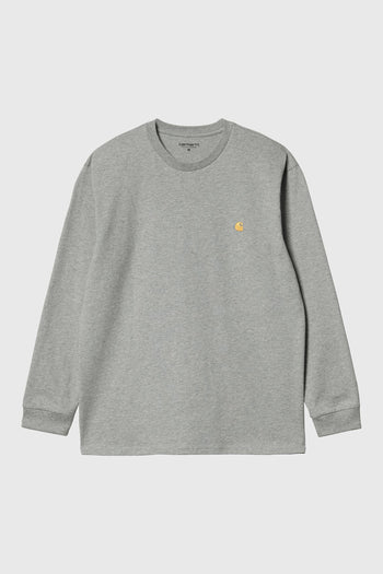 Wip L/s Chase T-shrit Grigio Uomo - 4