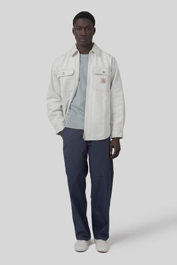 Wip Mercer Shirt Jac Bianco/grigio Uomo - 4