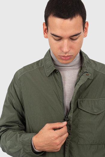 Overshirt Chrome-r Lens Verde Militare Uomo - 5