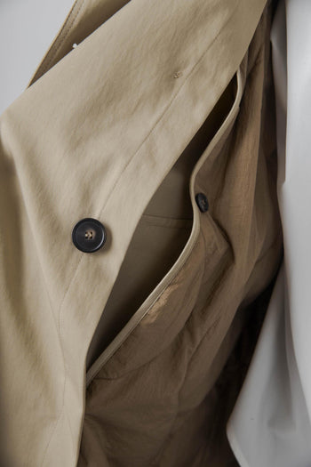 Max Mara Trench In Gabardina Ghia Beige Donna - 6