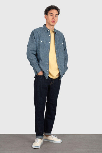 Jeans Regular Tapered Japan Blu Scuro Uomo - 5