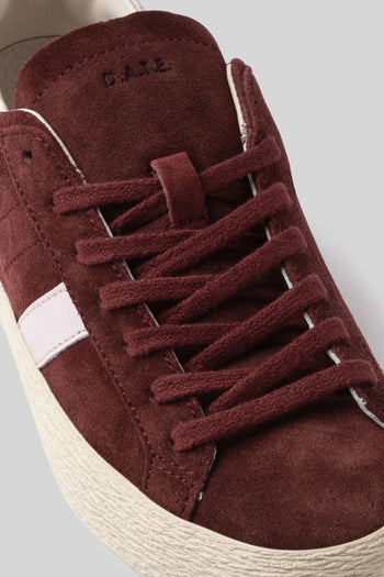 Sneaker Hill Low Suede Bordeaux Donna - 4