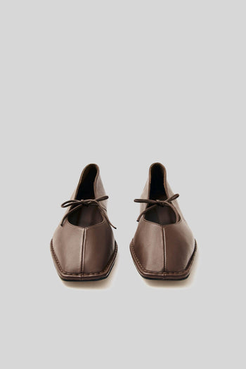 Ballerina Sway In Pelle Marrone Donna - 4