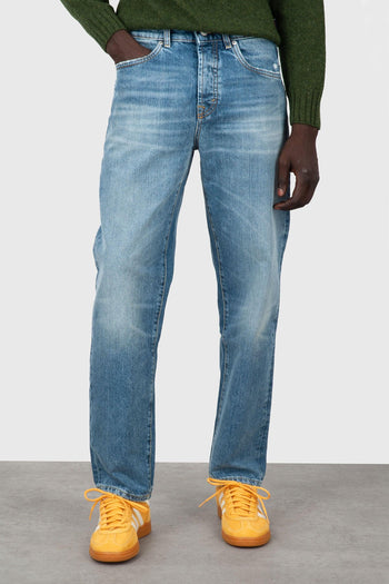 Jeans Newman Tapered Blu Chiaro Uomo - 4