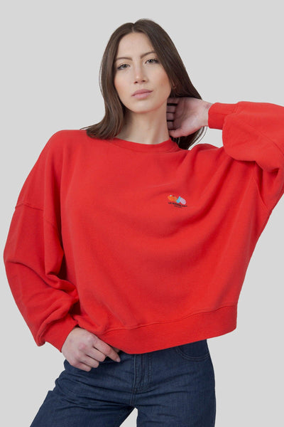 Felpa Atubay Rosso Donna