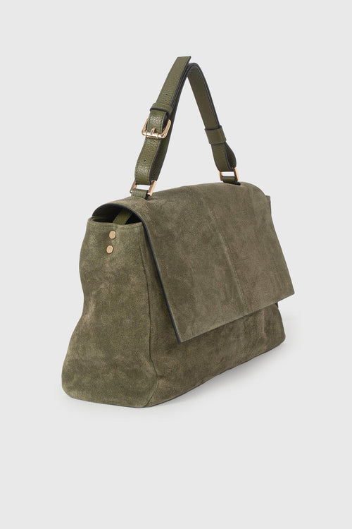 Borsa Elettra Camoscio Verde Donna - 2