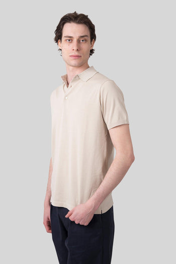 Polo In Maglia Beige Uomo - 5