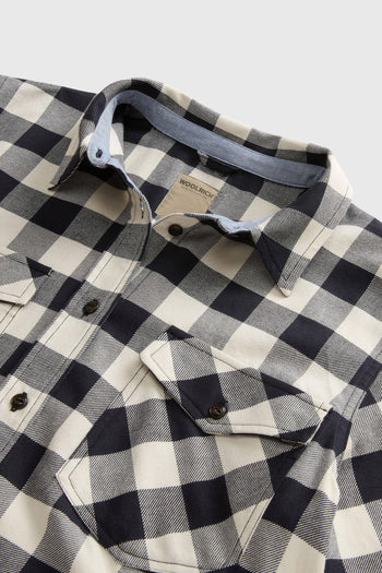 Camicia In Flanella Buffalo Check Bianco/nero Donna - 6