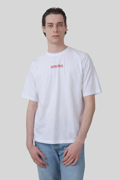 T-shirt Wrong Bianco Uomo