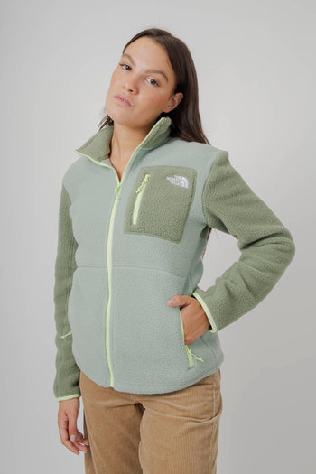 W Yumiori Full Zip Jacket Verde Chiaro Donna - 4