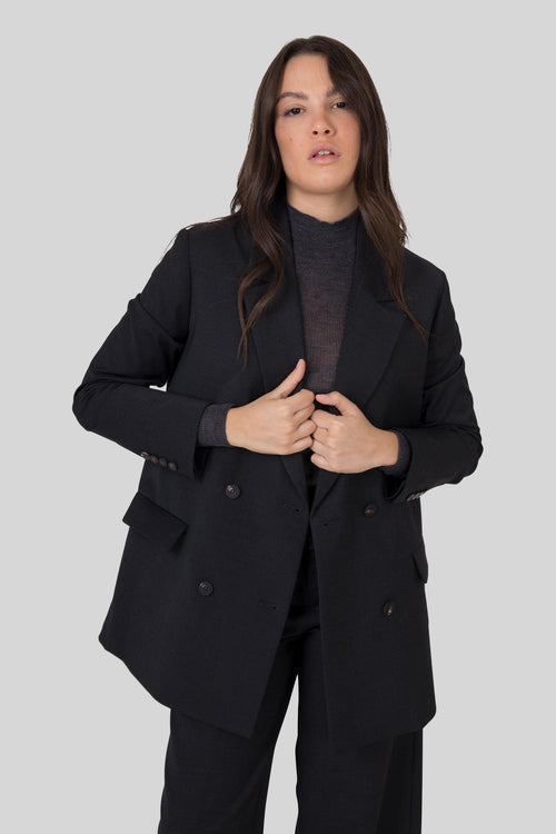Terzitel 2p Wom Blazer Nero Donna