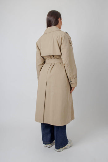 Max Mara Trench In Gabardina Ghia Beige Donna - 5
