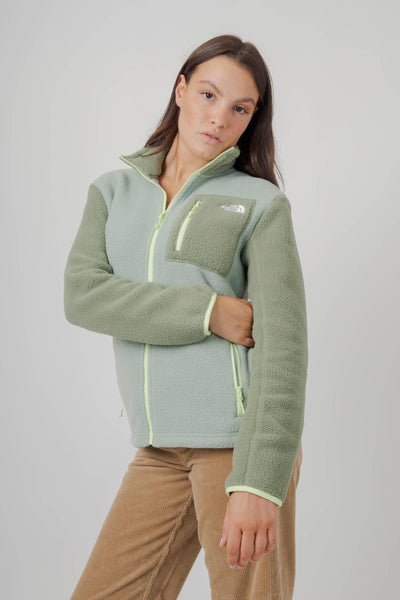 W Yumiori Full Zip Jacket Verde Chiaro Donna