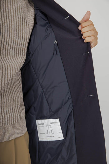 Impermeabile Perfetto Blu Navy Uomo - 6