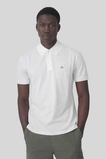 Polo Stretch Piquet Bianco Uomo - 3