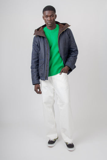 Maglia Girocollo In Lana Shetland Verde Smeraldo Uomo - 6