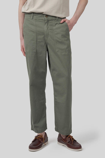 Pantalone Milton Herringbone Verde Uomo - 3