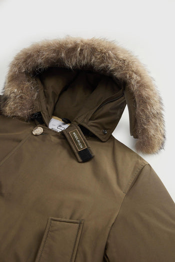 Arctic Parka In Ramar Cloth Con Pelliccia Removibile Verde Militare Uomo - 8