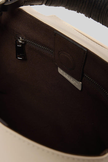 Borsa Sveva Piccola Jungle In Pelle Ecru Donna - 4