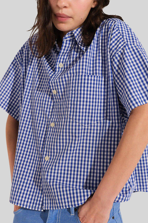 Camicia Ekirow Bianco/blu Donna