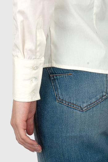 Camicia Slim Panna Donna - 7