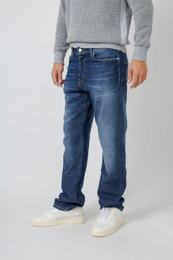 Jeans Relaxed Bowl Blu Medio Uomo - 4
