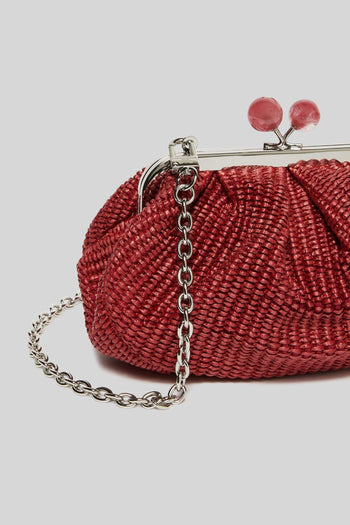 Max Mara Pasticcino Bag Small Effetto Rafia Ciliegia Donna - 5