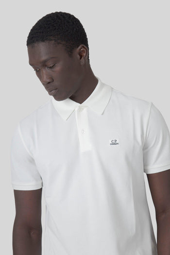 Polo Stretch Piquet Bianco Uomo - 6